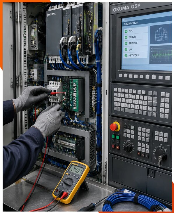 Ремонт систем ЧПУ Okuma OSP в Бийске